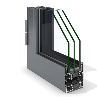 Jendela Aluminium Tiga Kaca