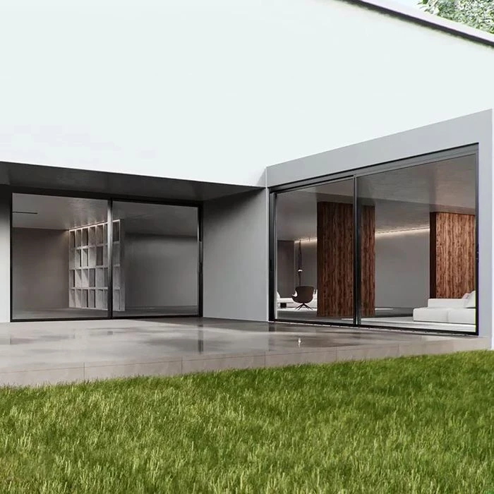 Pintu Kaca Geser Aluminium Eksterior
